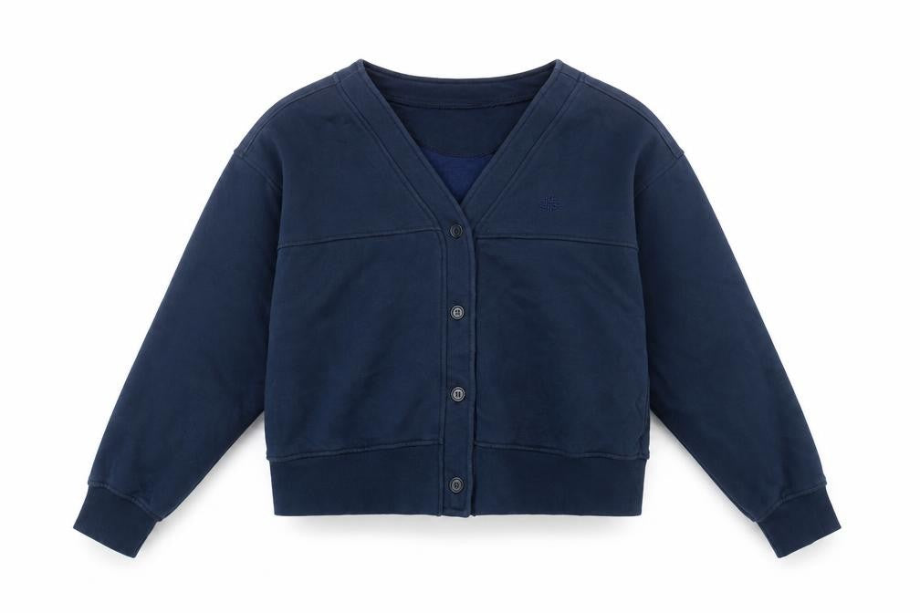 The Couture Club Women’s Blue V-Neck Cardigan Size 10 Cotton Blend