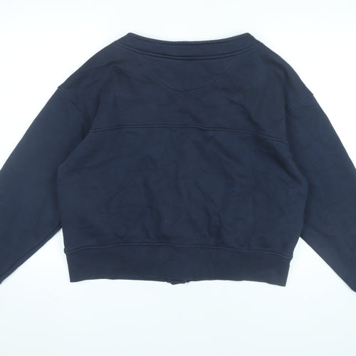 The Couture Club Women’s Blue V-Neck Cardigan Size 10 Cotton Blend