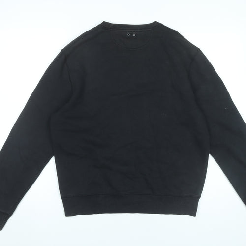 Converse Men’s Black Small Pullover Sweatshirt Crew Neck Logo