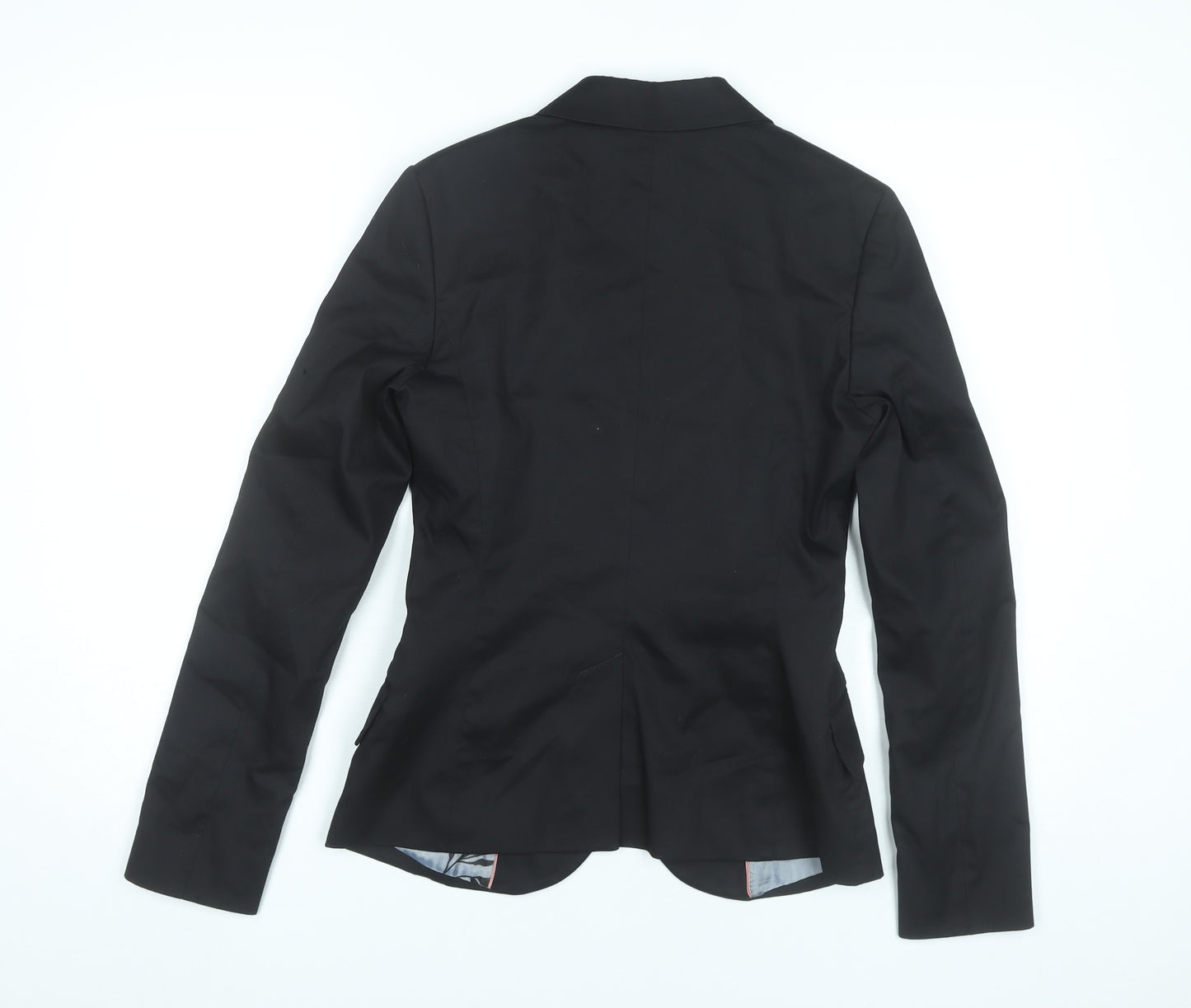 Sisley Women’s Black Size 12 Tailored Blazer Jacket Single-Breasted