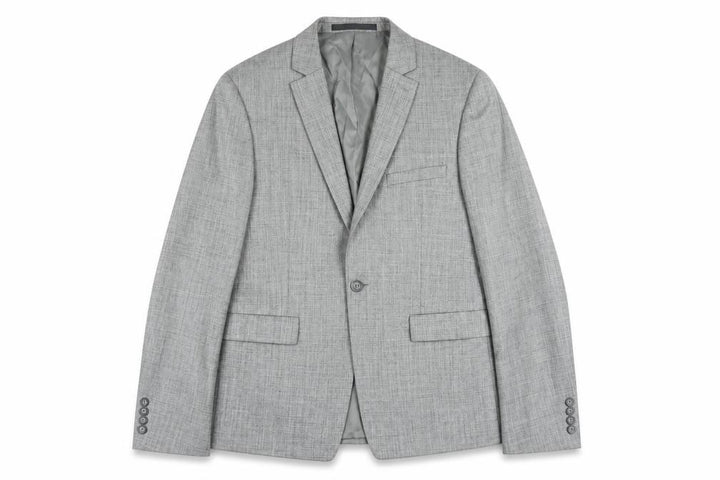 Topman Men's Grey Slim Fit Suit Jacket UK 38 Regular Two Button