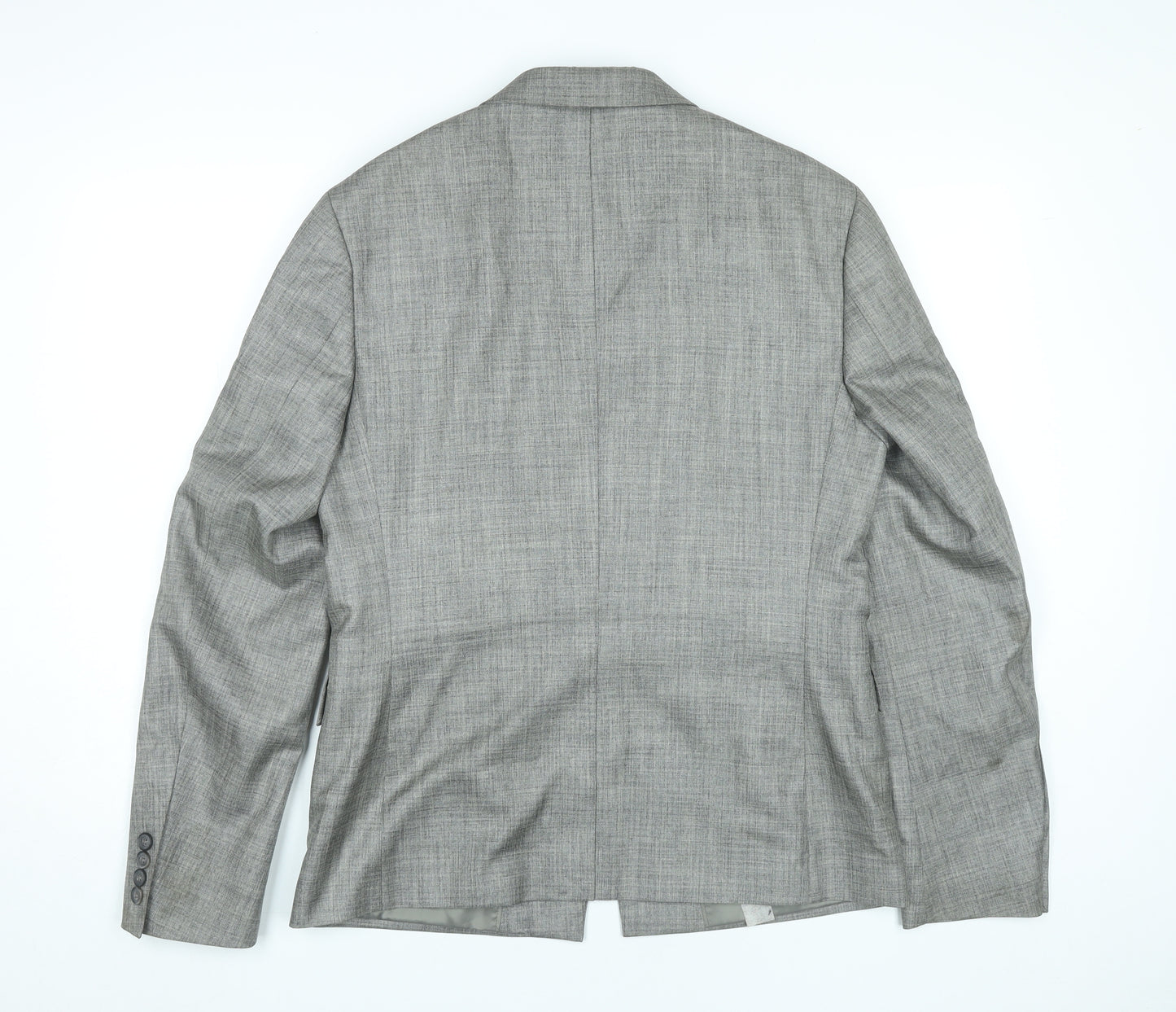 Topman Men's Grey Slim Fit Suit Jacket UK 38 Regular Two Button