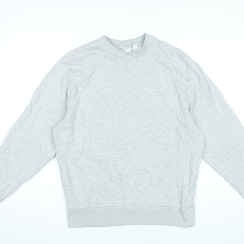 Collusion Women's Grey Pullover Sweatshirt XS Cotton Blend