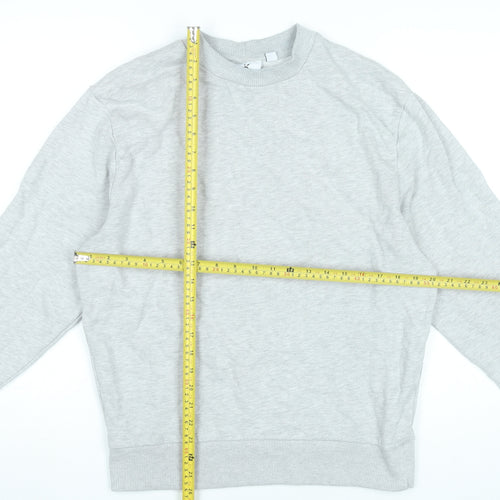 Collusion Women's Grey Pullover Sweatshirt XS Cotton Blend
