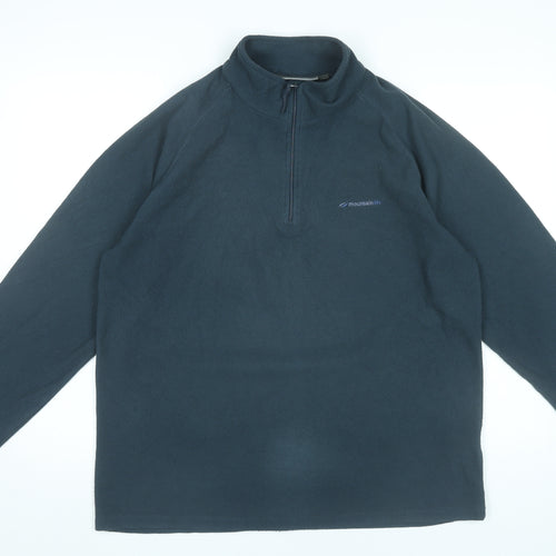 Mountain Life Men’s Blue Fleece Pullover Sweatshirt L Hiking Outdoor