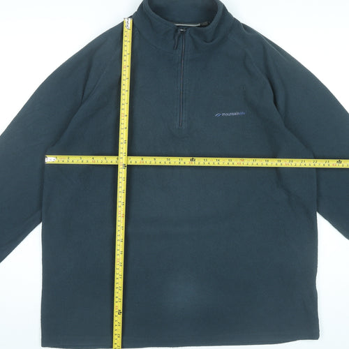 Mountain Life Men’s Blue Fleece Pullover Sweatshirt L Hiking Outdoor