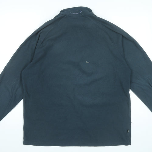 Mountain Life Men’s Blue Fleece Pullover Sweatshirt L Hiking Outdoor