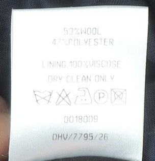 Sovereign Men’s Grey Pinstripe Wool Blend Blazer Jacket 40S