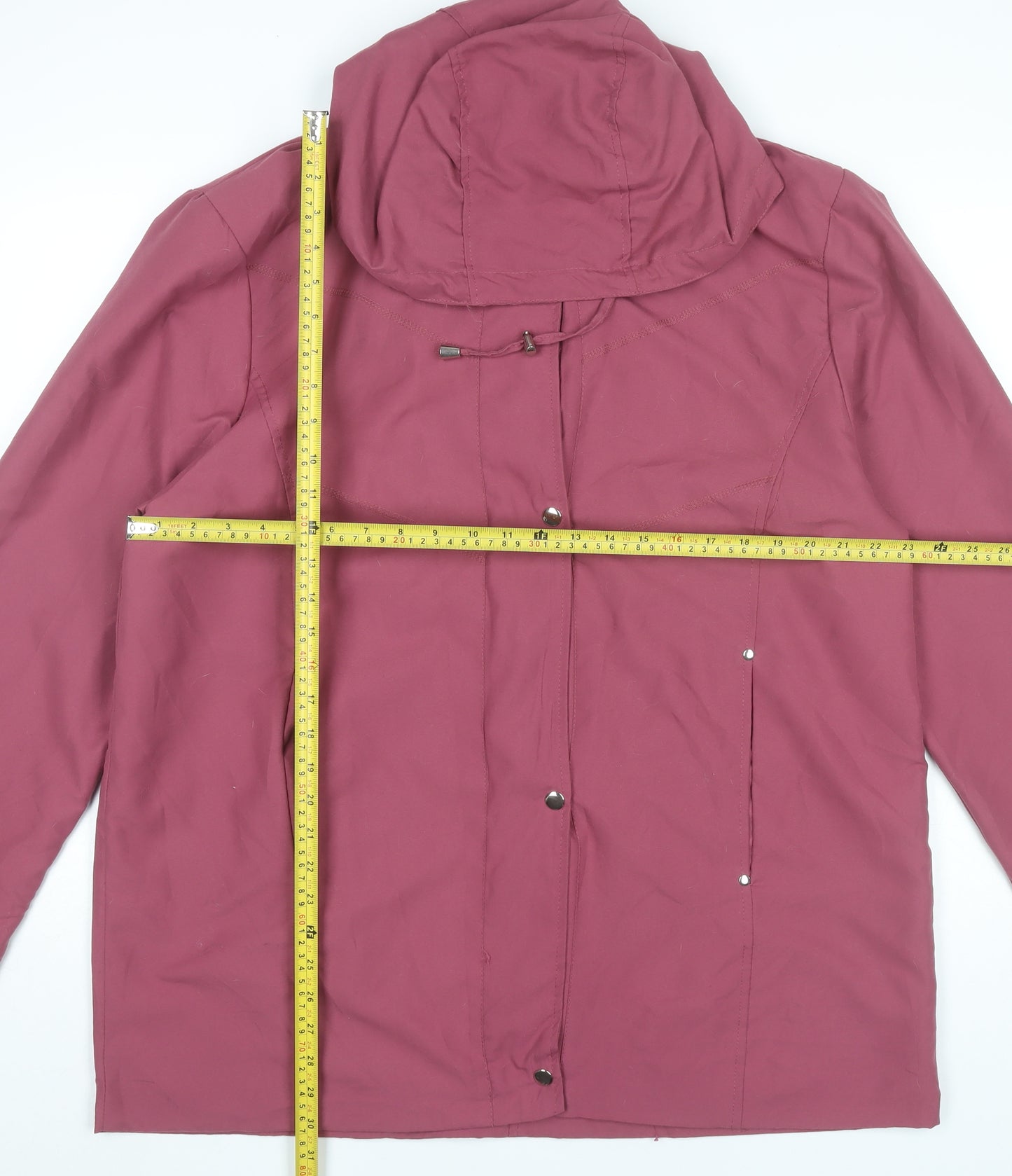 Gabriella Vicenza Women's Purple Hooded Rain Jacket Size 16