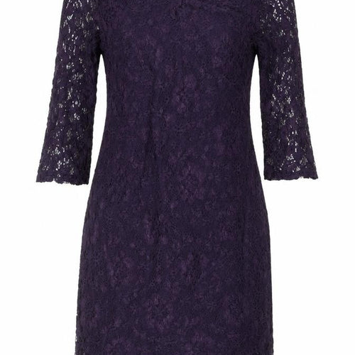 AX Paris Women Purple Lace Sheath Dress Size 12 Party Cocktail