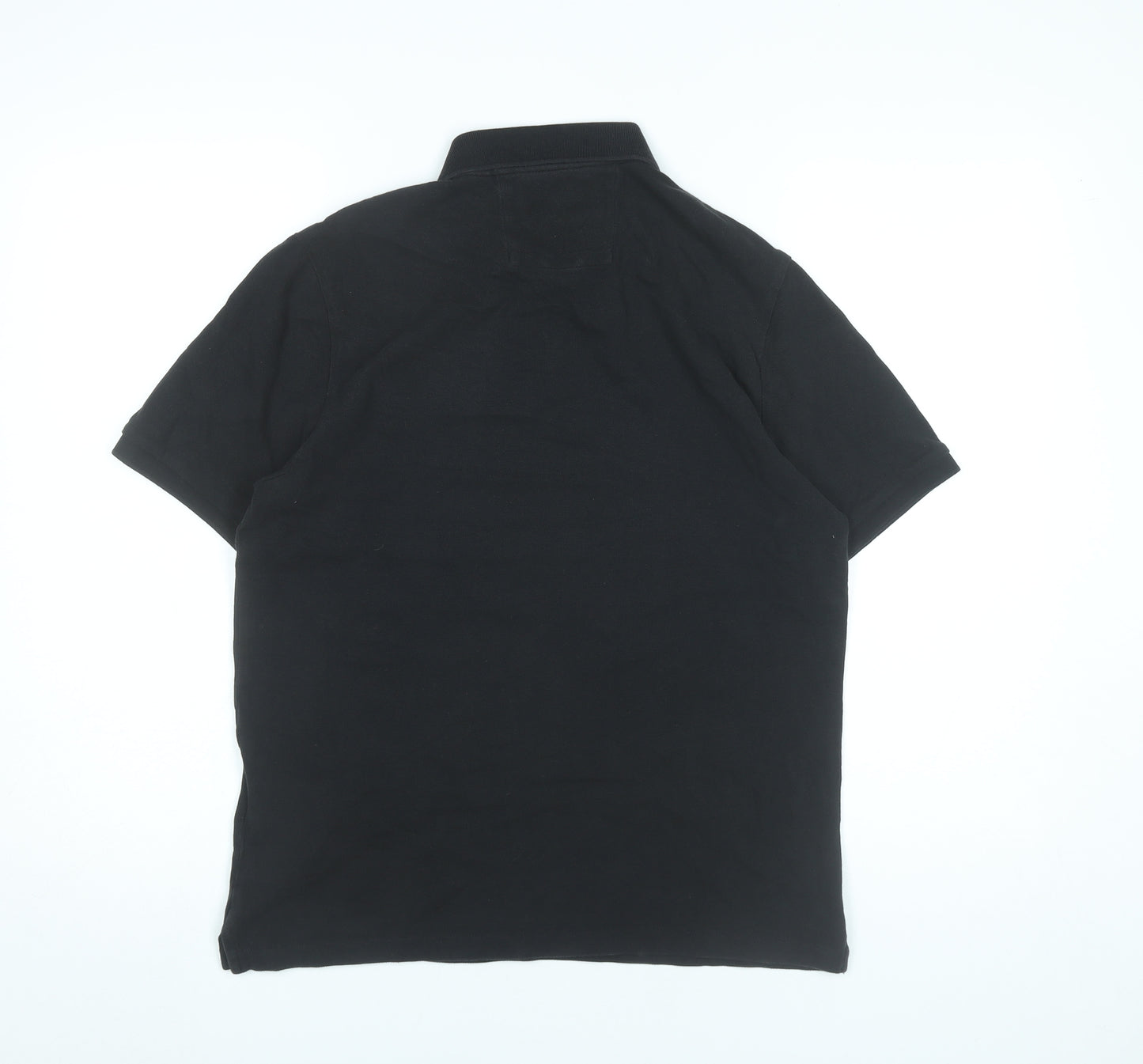 Calvin Klein Jeans Men’s Black Polo Shirt Size M Short Sleeve Cotton