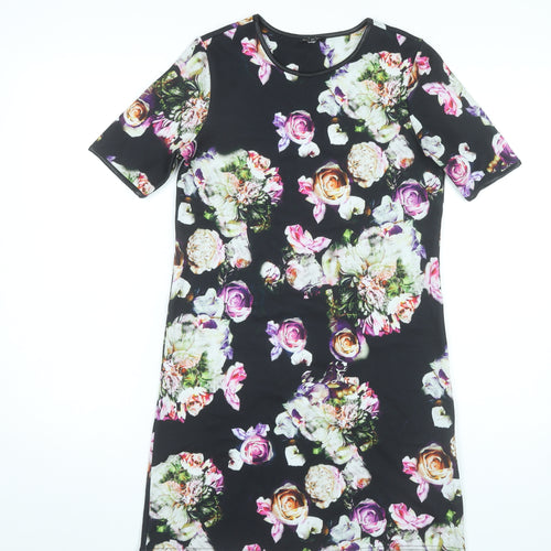 River Island Women’s Multicoloured Floral Shift Dress Size 6