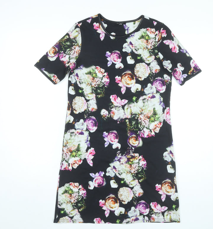 River Island Women’s Multicoloured Floral Shift Dress Size 6