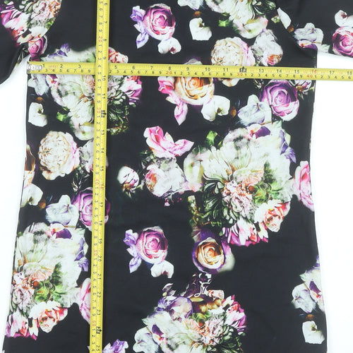 River Island Women’s Multicoloured Floral Shift Dress Size 6