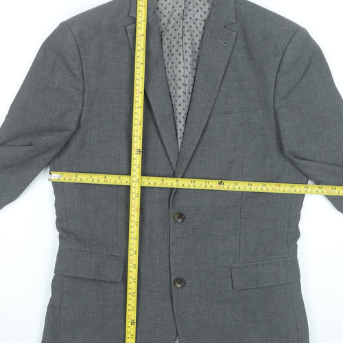 Next Men’s Grey Blazer Jacket 38 Chest Regular Fit Formal