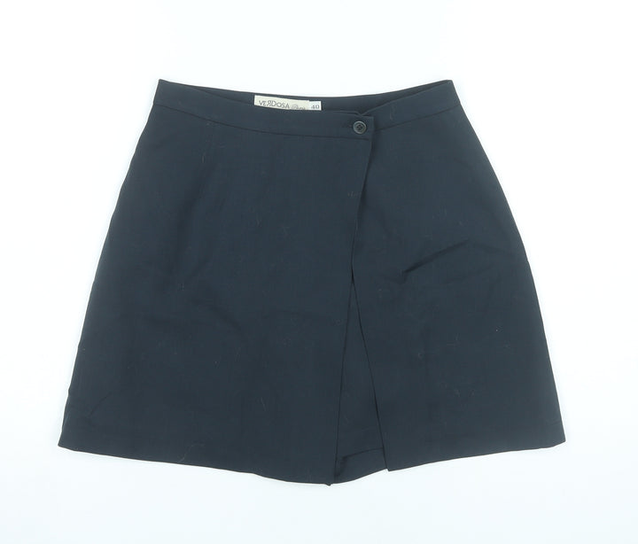 Verdosa Paris Womens Black Size 12 Straight Skirt Wool Blend Workwear