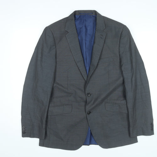 Marks and Spencer Men’s Grey Blazer Jacket 44 Chest 2XL Regular Fit
