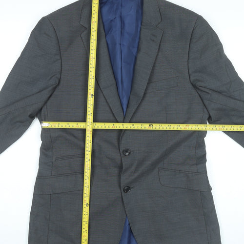 Marks and Spencer Men’s Grey Blazer Jacket 44 Chest 2XL Regular Fit