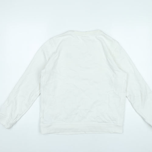 Nike Boys White XL Pullover Sweatshirt Crew Neck Long Sleeve Logo