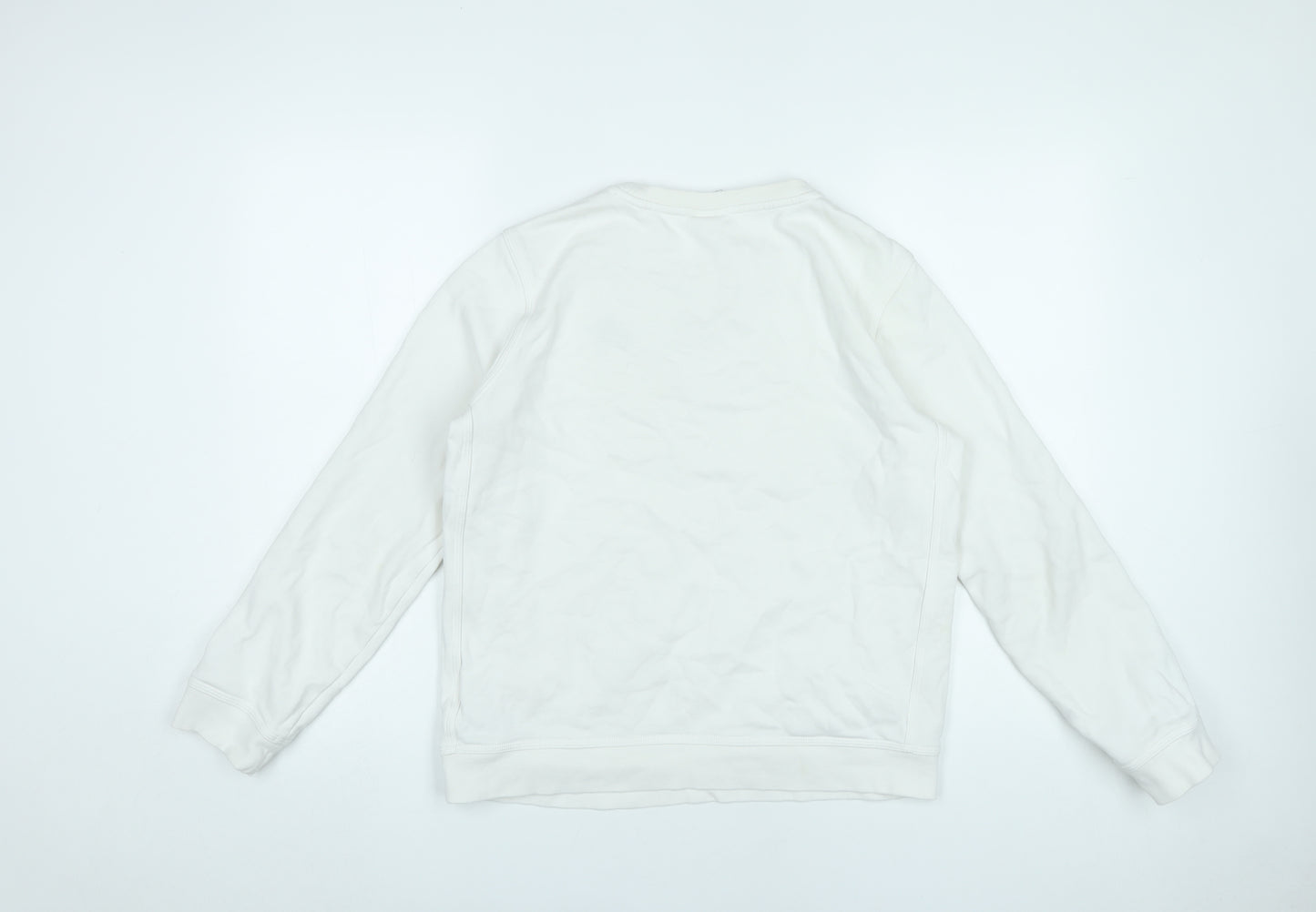 Nike Boys White XL Pullover Sweatshirt Crew Neck Long Sleeve Logo