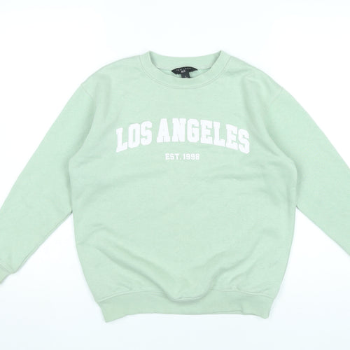 New Look Girls Green Los Angeles Pullover Sweatshirt Age 9 Years