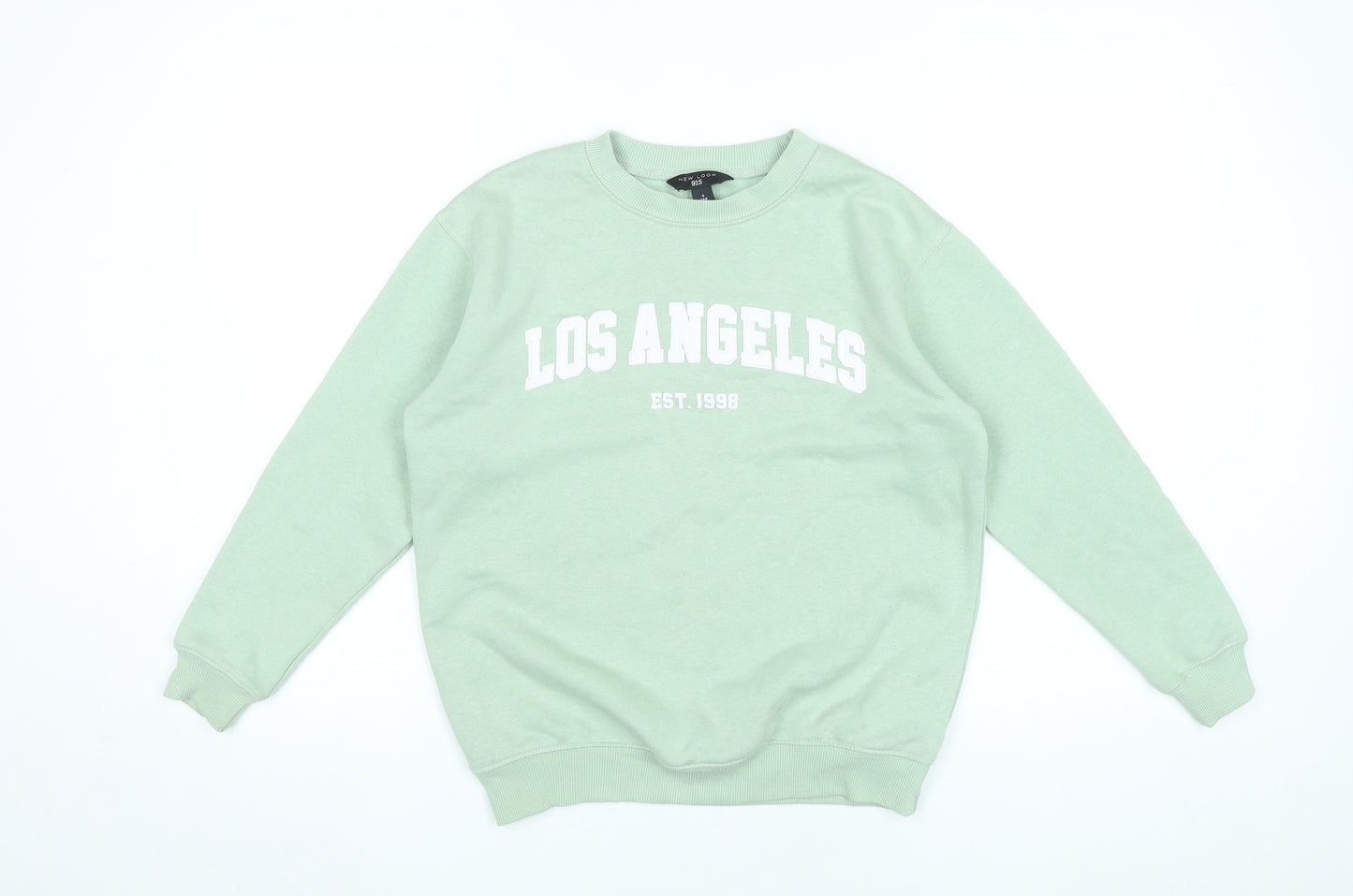 New Look Girls Green Los Angeles Pullover Sweatshirt Age 9 Years