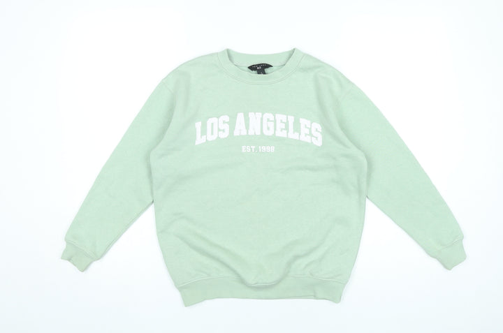 New Look Girls Green Los Angeles Pullover Sweatshirt Age 9 Years
