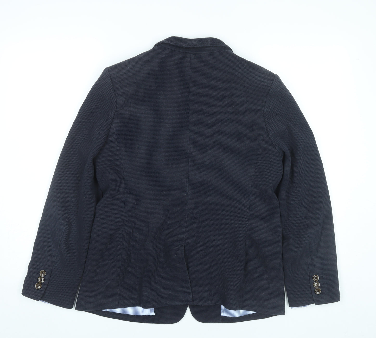Marks and Spencer Women Black Size 12 Blazer Jacket Single Breasted
