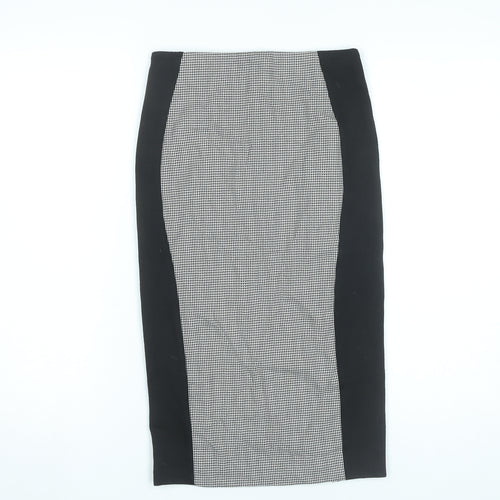 ASOS Women’s Black & White Midi Pencil Skirt UK 8 Business Stretch