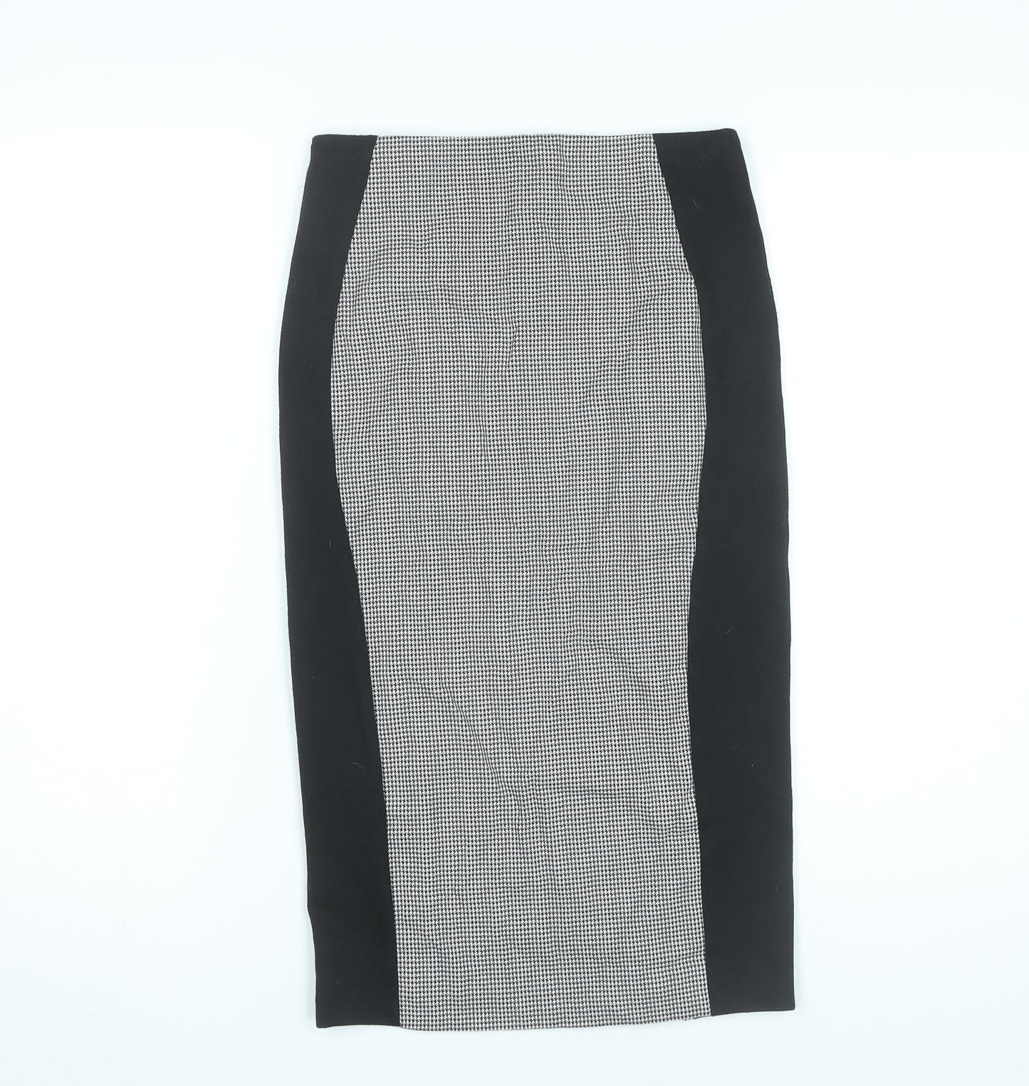 ASOS Women’s Black & White Midi Pencil Skirt UK 8 Business Stretch