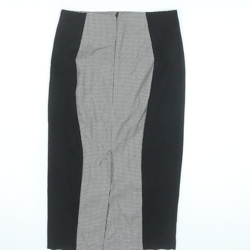 ASOS Women’s Black & White Midi Pencil Skirt UK 8 Business Stretch