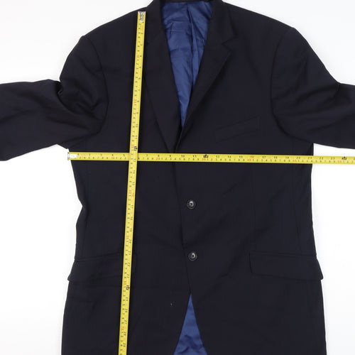 Marks and Spencer Men’s Blue Wool Blend 42 Long Blazer Jacket