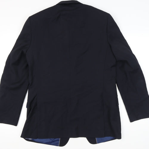 Marks and Spencer Men’s Blue Wool Blend 42 Long Blazer Jacket