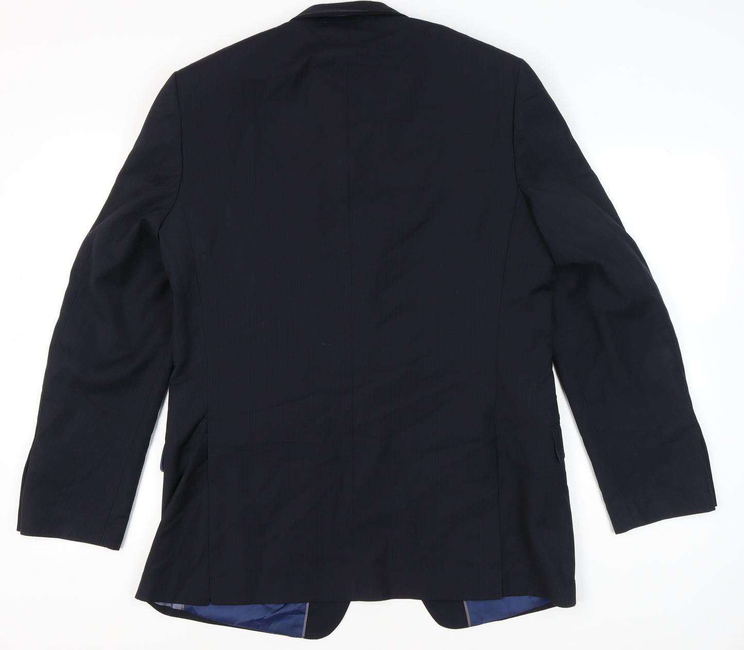 Marks and Spencer Men’s Blue Wool Blend 42 Long Blazer Jacket