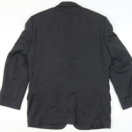 Marlane Mens Grey Wool Suit Jacket 38 Short Classic Fit