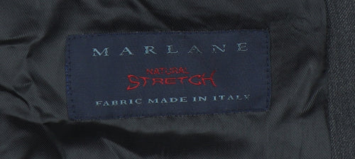 Marlane Mens Grey Wool Suit Jacket 38 Short Classic Fit