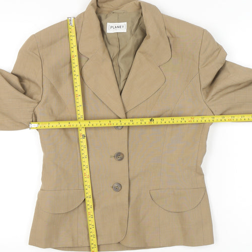 Planet Women’s Beige Size 10 Single-Breasted Suit Jacket