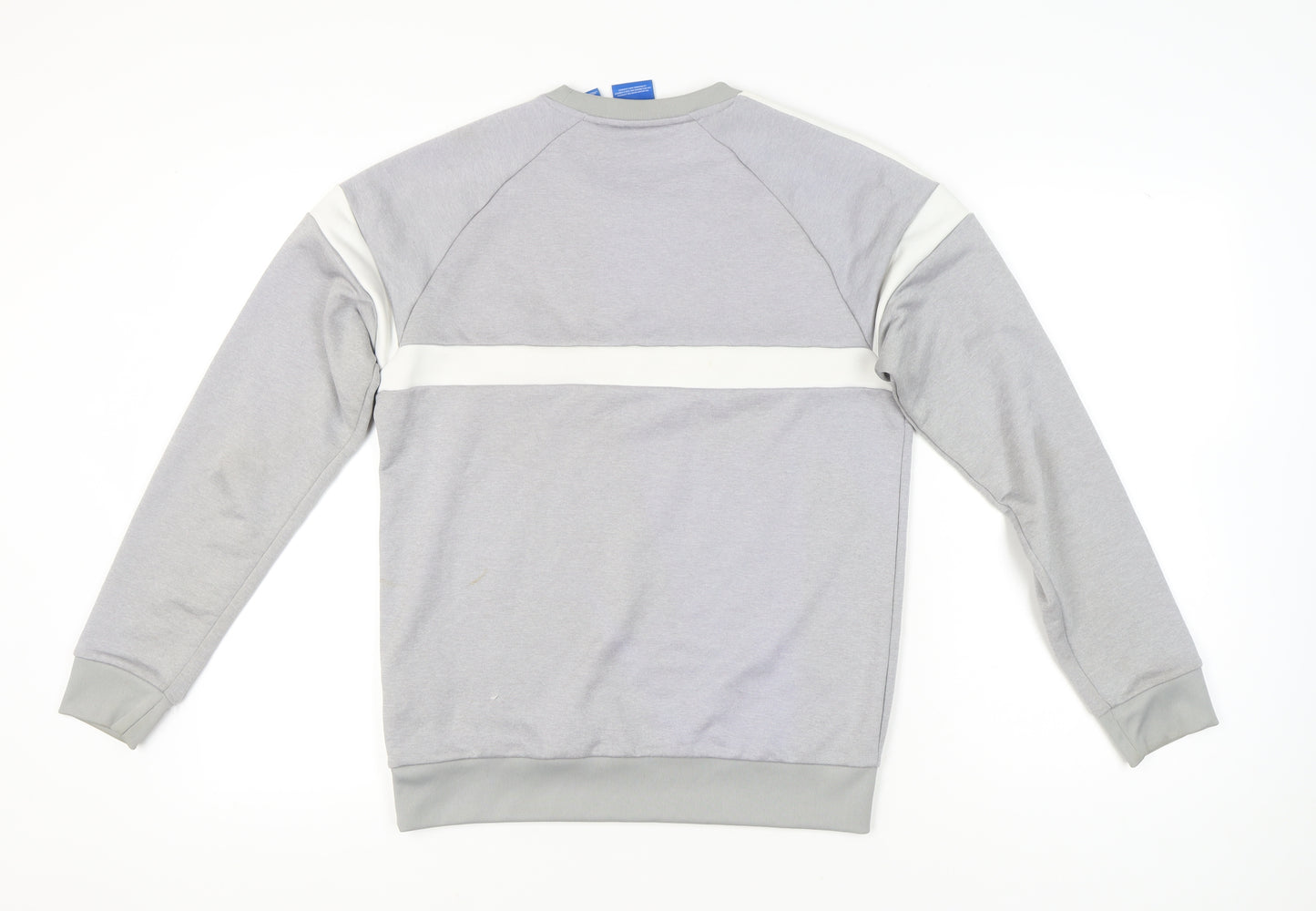 Adidas Men’s Grey Small Pullover Sweatshirt Crew Neck Sportswear