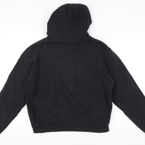 Adidas Unisex Black Pullover Hoodie Medium Logo Sportswear
