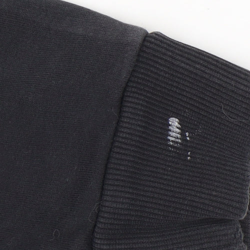 Adidas Unisex Black Pullover Hoodie Medium Logo Sportswear