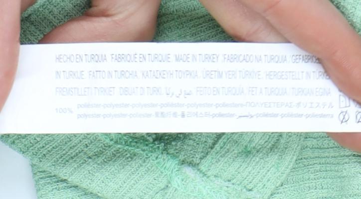 Stradivarius Women’s Green Cropped Collared Button-Up Top Size 12