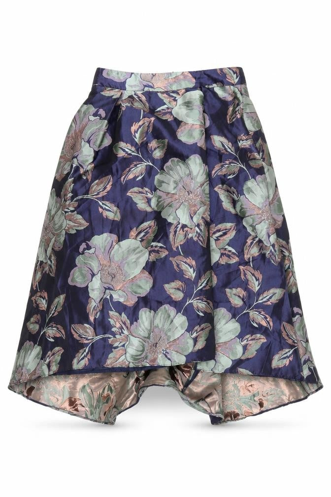 ASOS Women’s Multicoloured Floral A-Line Midi Skirt Size 8