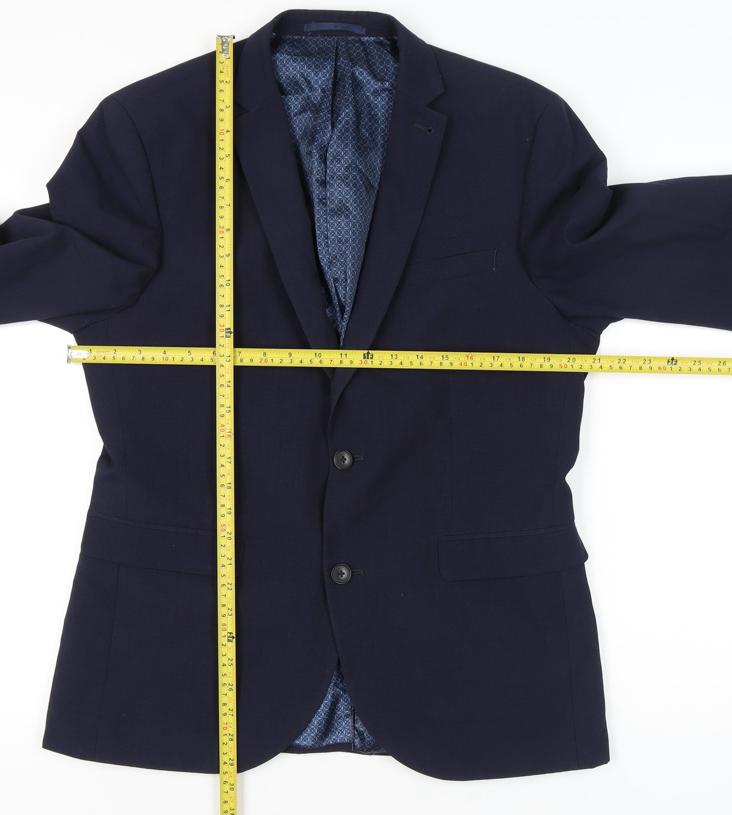 Next Men’s Blue 42 Chest Suit Jacket XL Regular Fit