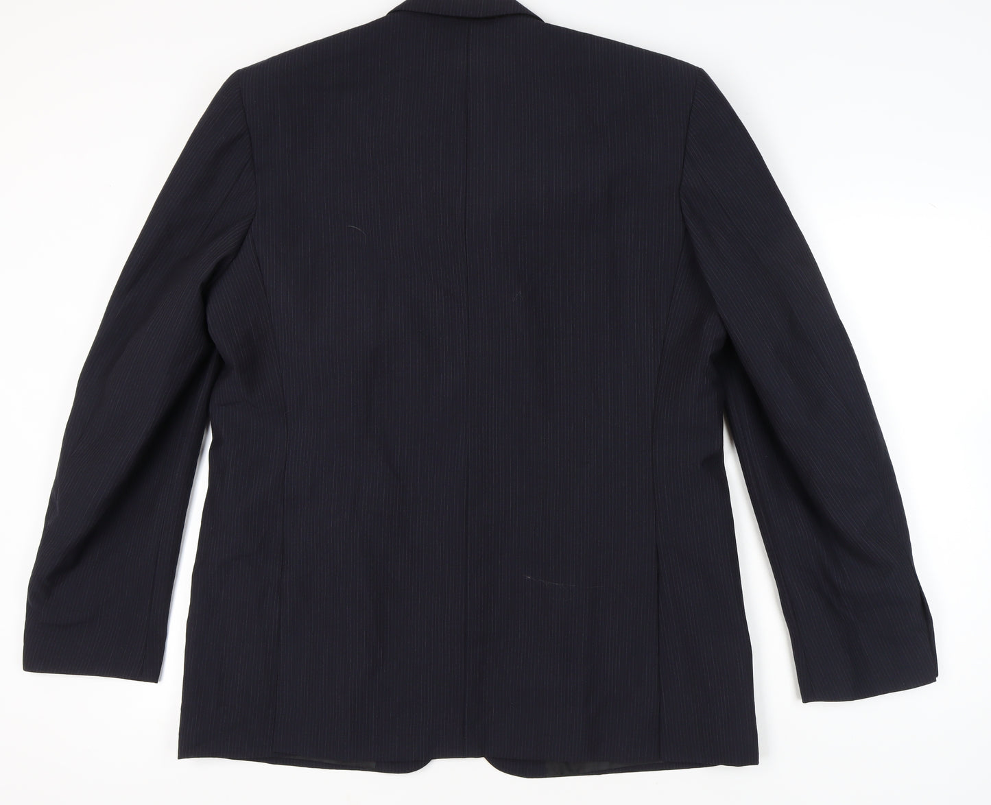George Men’s Blue 44L Pinstripe Blazer Jacket Formal