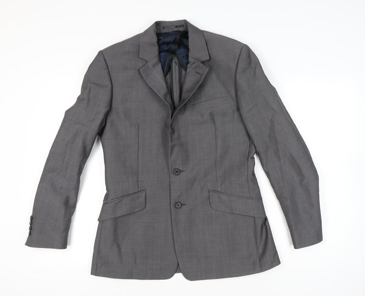 Reiss Men's Grey Slim Fit 38 Chest 32 Waist Two Button Blazer