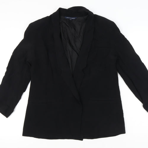 French Connection Women's Black Shawl Collar Blazer Size 14