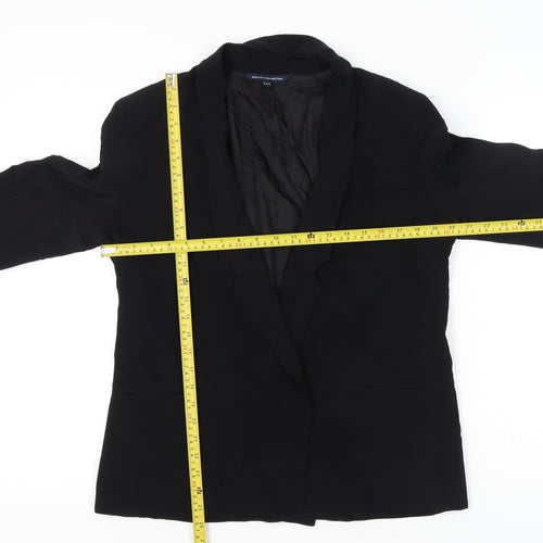 French Connection Women's Black Shawl Collar Blazer Size 14