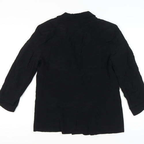 French Connection Women's Black Shawl Collar Blazer Size 14