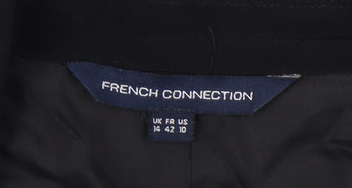 French Connection Women's Black Shawl Collar Blazer Size 14