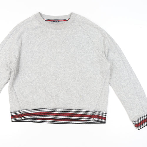 Tommy Hilfiger Women’s Grey Pullover Sweatshirt S Raglan Sleeve